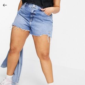 River Island Raw Hem Denim Shorts